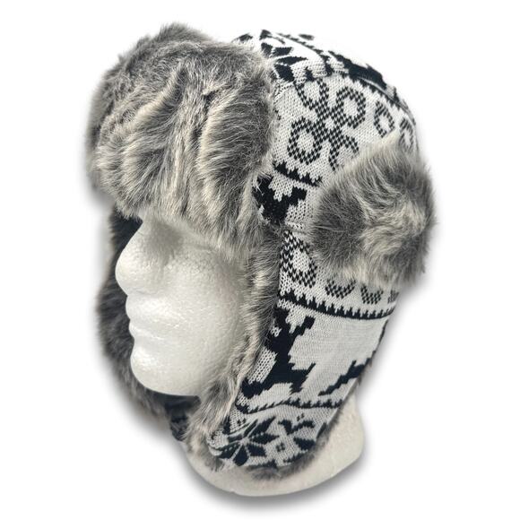 Lumberjack Aviator Hat Supple Faux Fur Winter Ski Trooper Trapper Ear Flap Cap - Picture 3 of 7